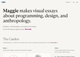 Screenshot of Maggie Appleton's homepage