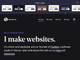 Screenshot of Max Bock's homepage highlighting Bowser's Castle theme