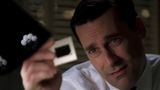A scene from Mad Men where the main character shifts focus away from a product's technical features and instead demonstrates its emotional impact through the power of nostalgia.