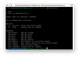 A screenshot showing the terminal interface displaying available commands including options to add releases, manage chapters, and create associations between content.