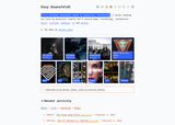 Screenshot of Cory Dransfeldt's homepage